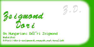 zsigmond dori business card